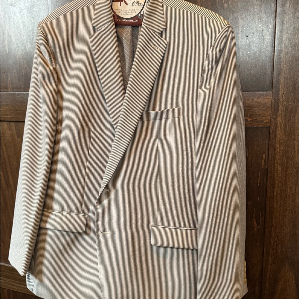 Ralph Lauren Striped Blazer in Black and White